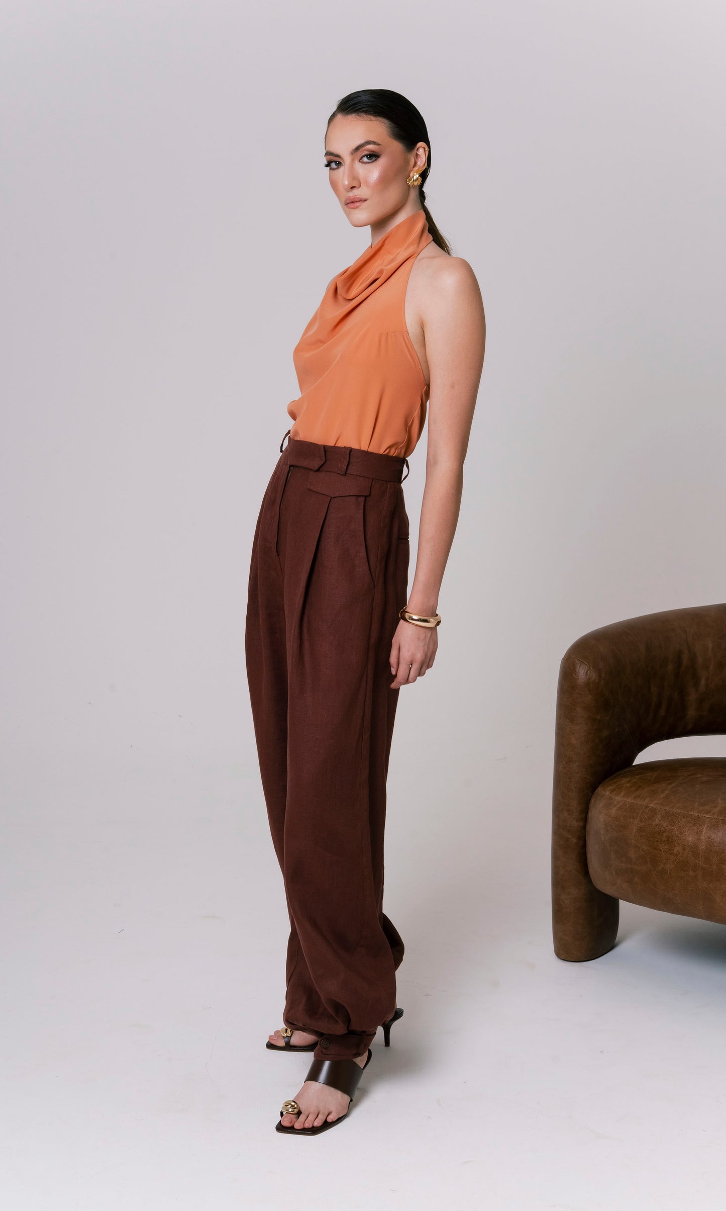 CALÇA BOMBER LINHO
