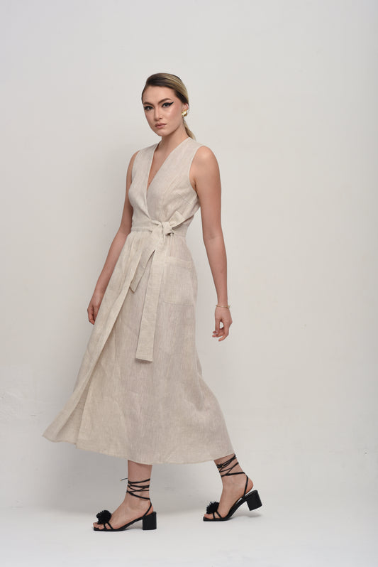 VESTIDO BERTHA LINHO