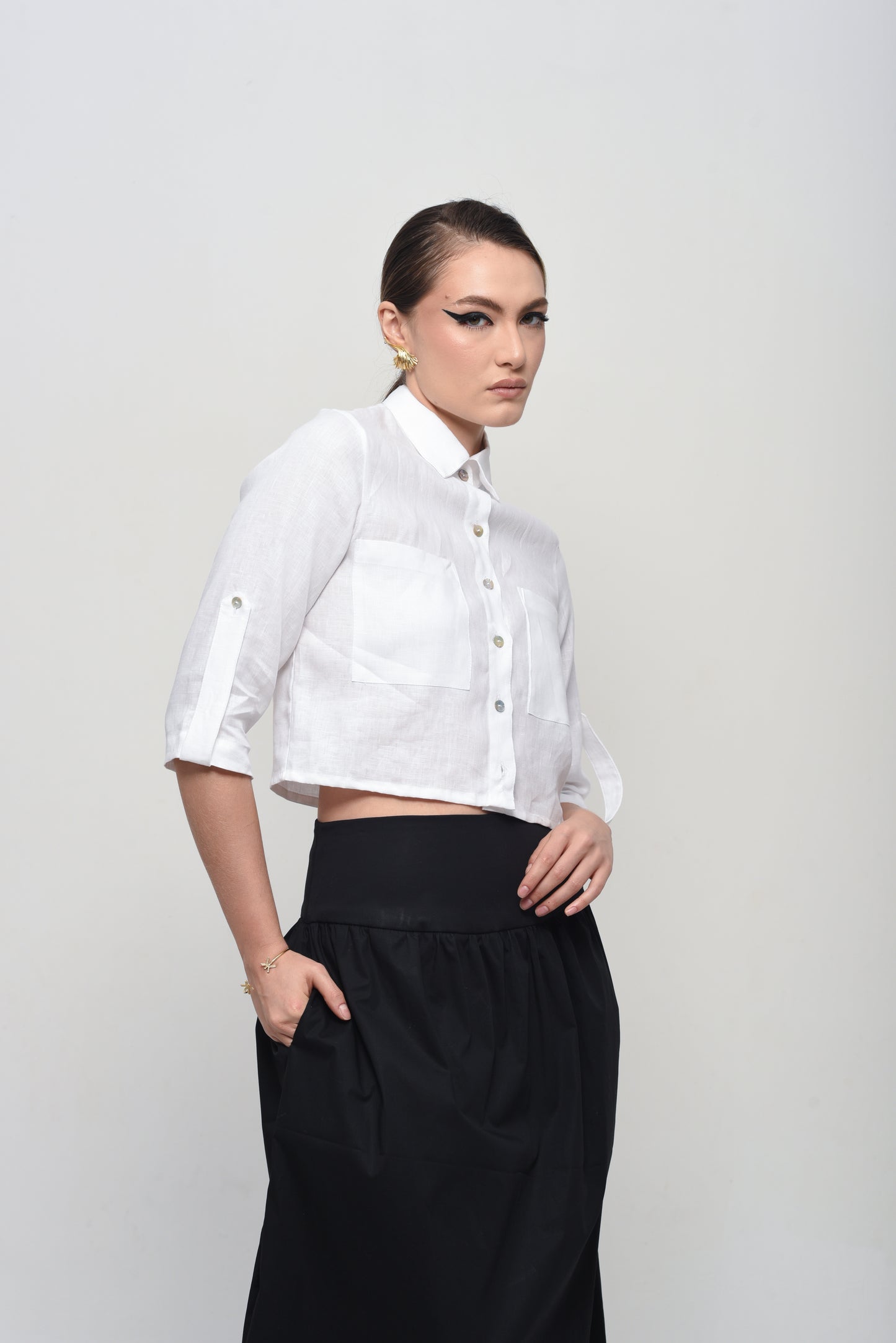 CAMISA CROPPED ALINE
