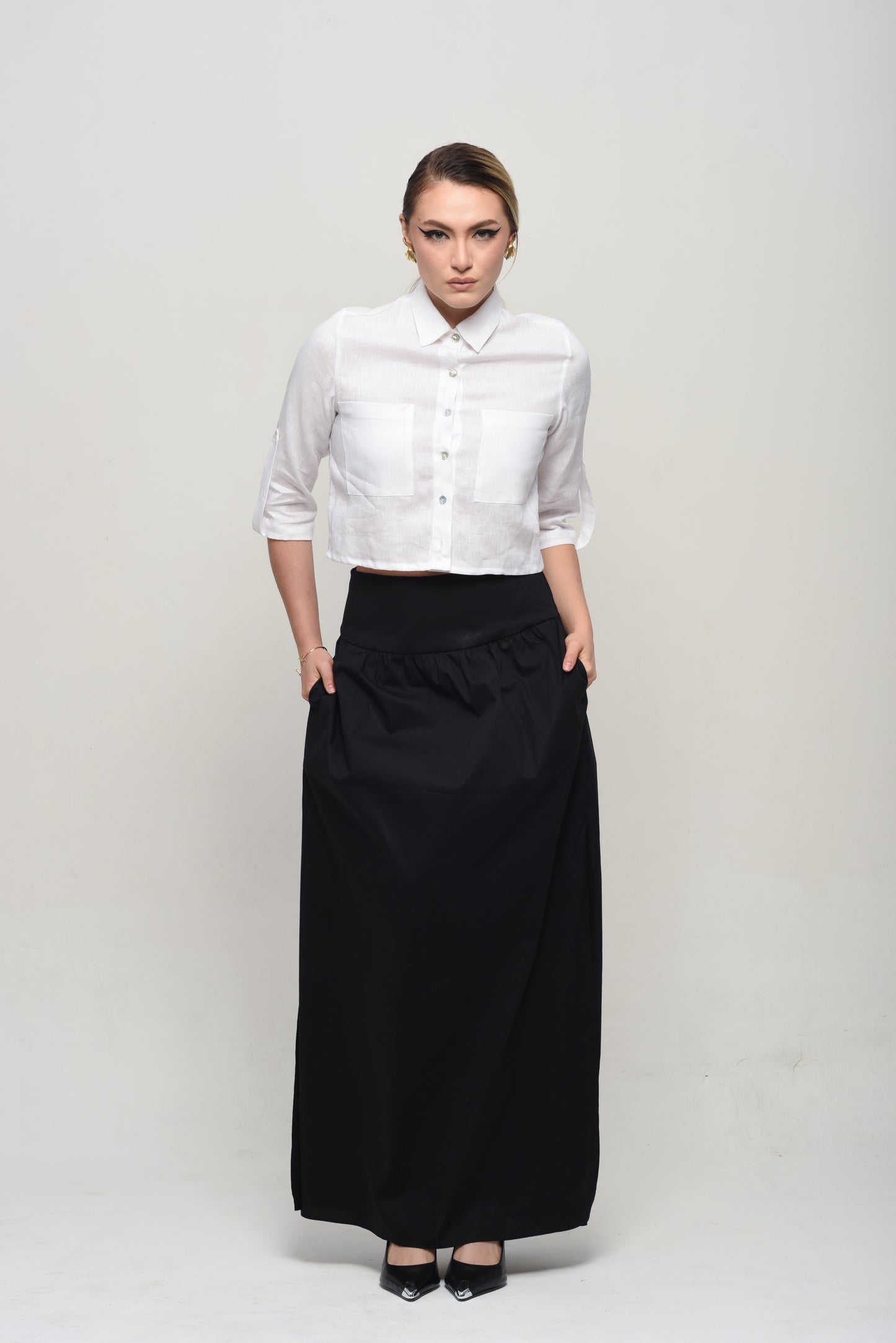 CAMISA CROPPED ALINE