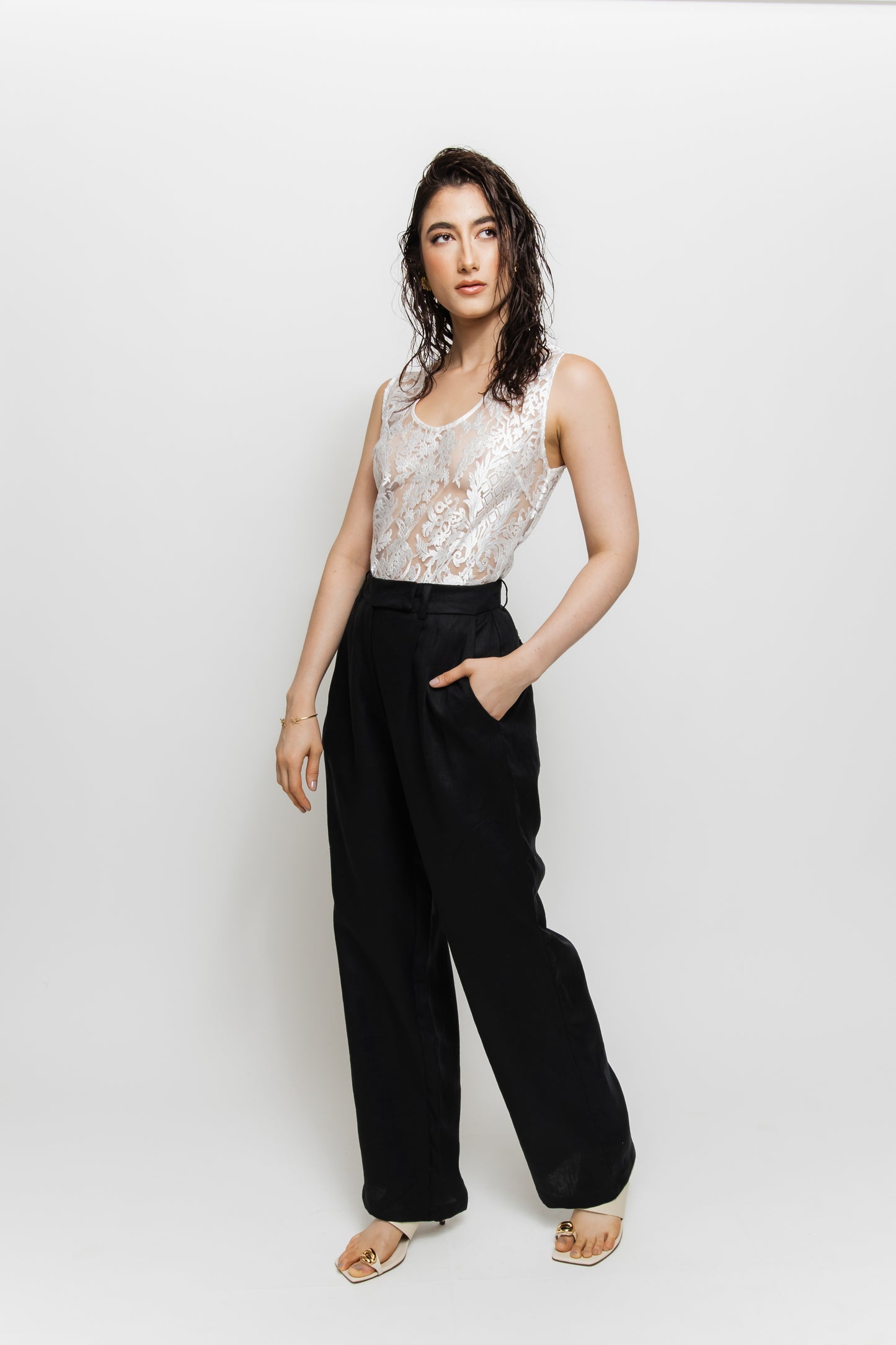 CALÇA WIDE LEG LINHO