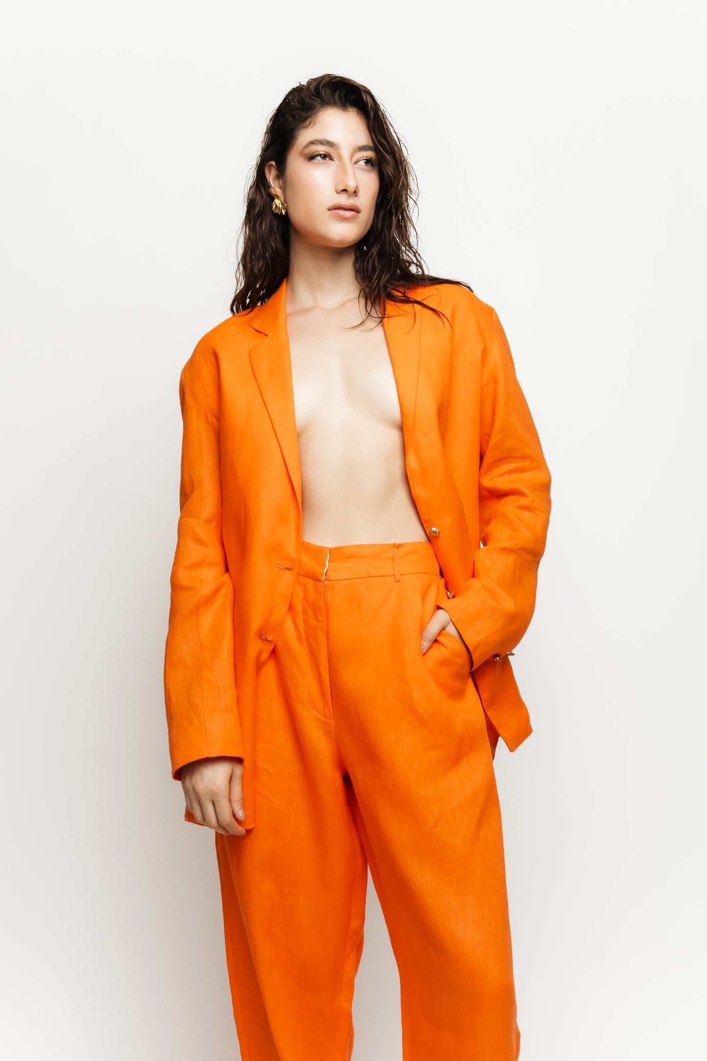 CALÇA WIDE LEG LINHO