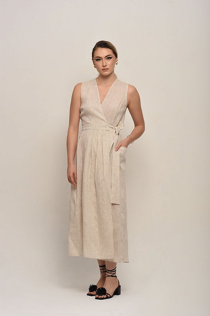 VESTIDO BERTHA LINHO