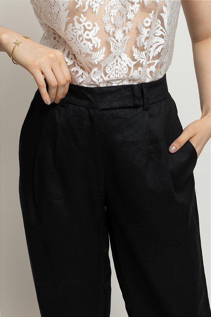 CALÇA WIDE LEG LINHO
