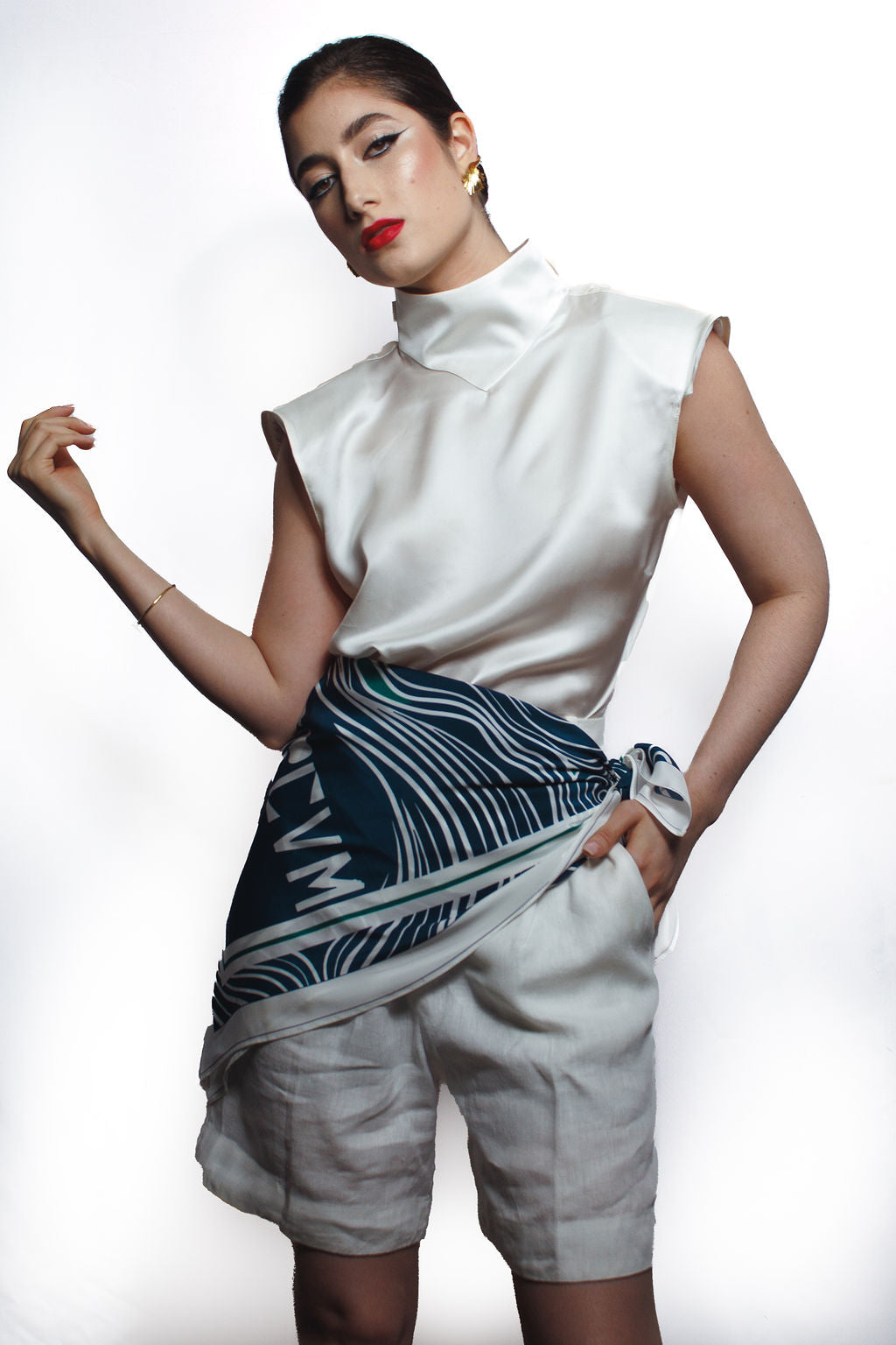 LENÇO CARRÉ SEDA CIRCUNTANTIA