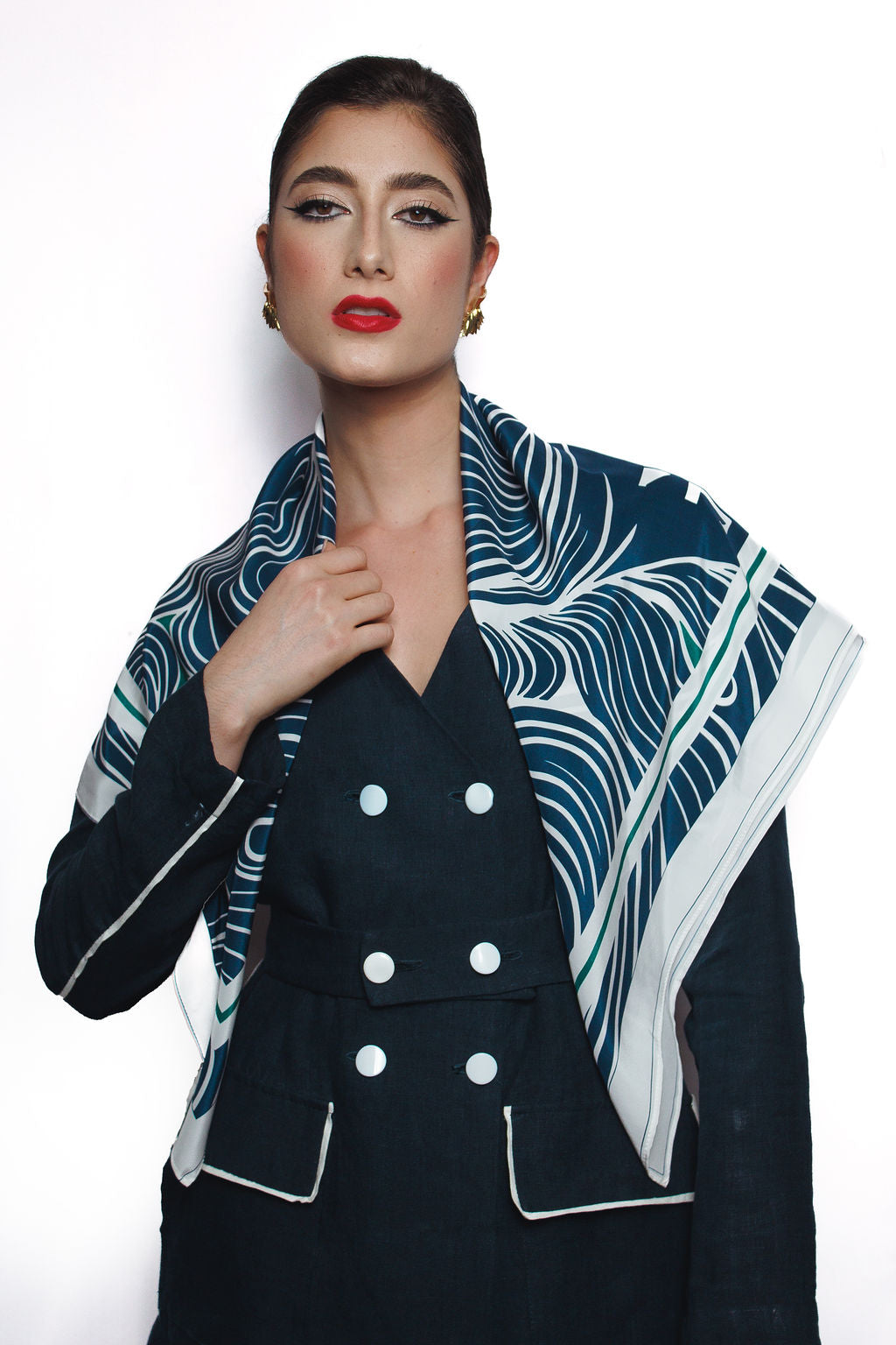 LENÇO CARRÉ SEDA CIRCUNTANTIA