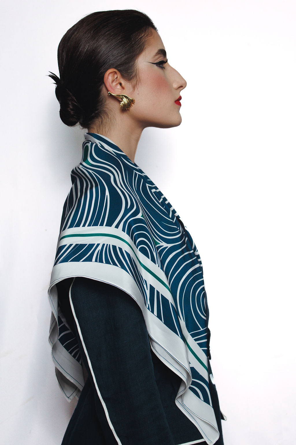 LENÇO CARRÉ SEDA CIRCUNTANTIA