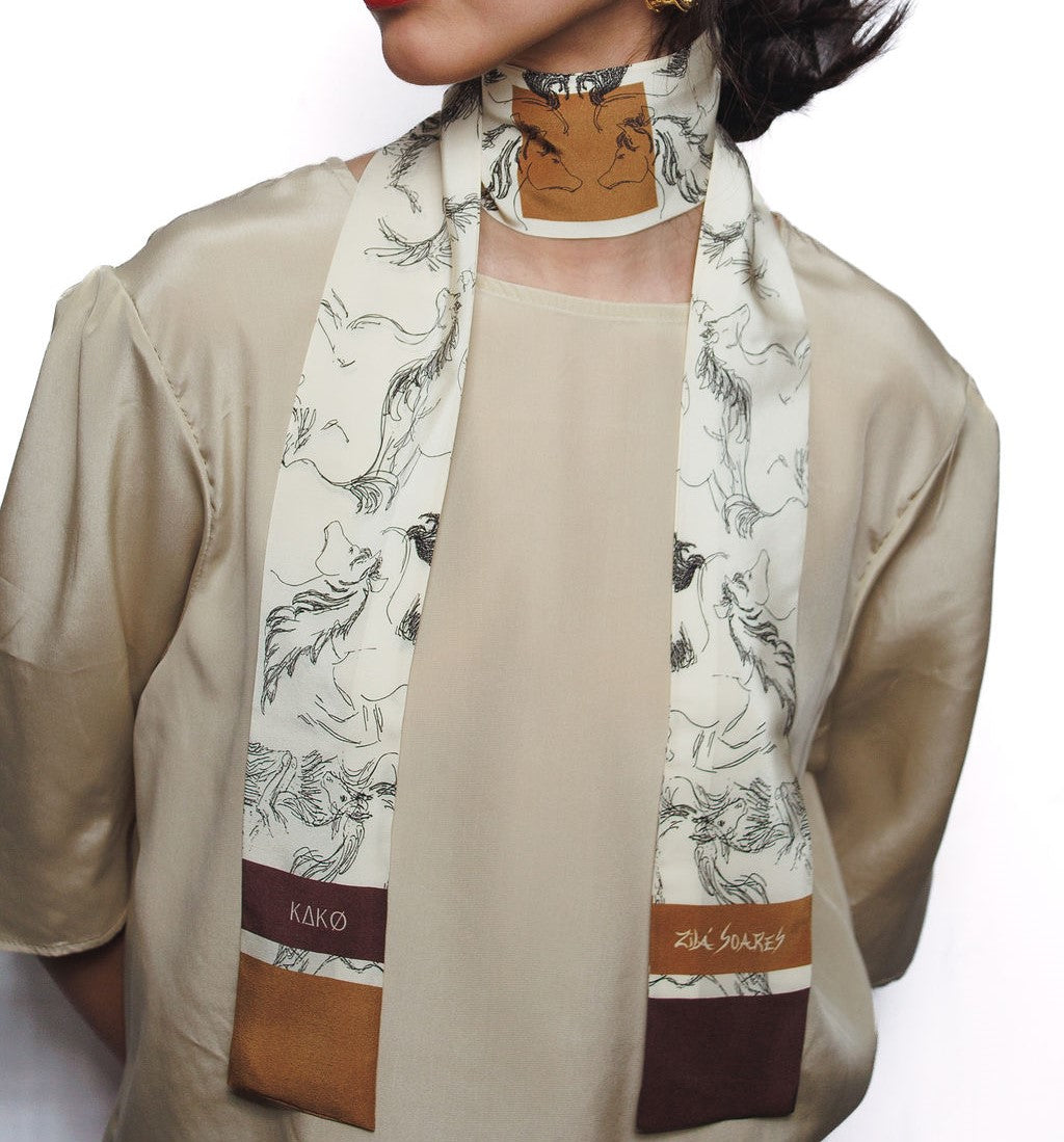 MINI BANDEAUX CAVALOS TR0PEIROS (FAIXA DE SEDA)