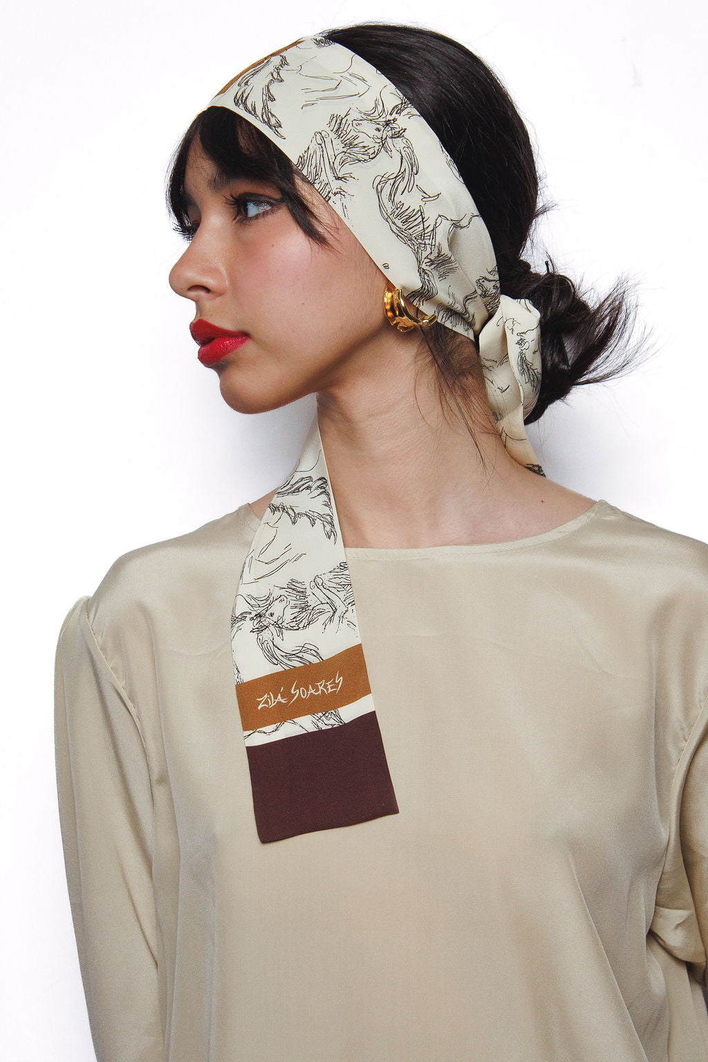 MINI BANDEAUX CAVALOS TR0PEIROS (FAIXA DE SEDA)