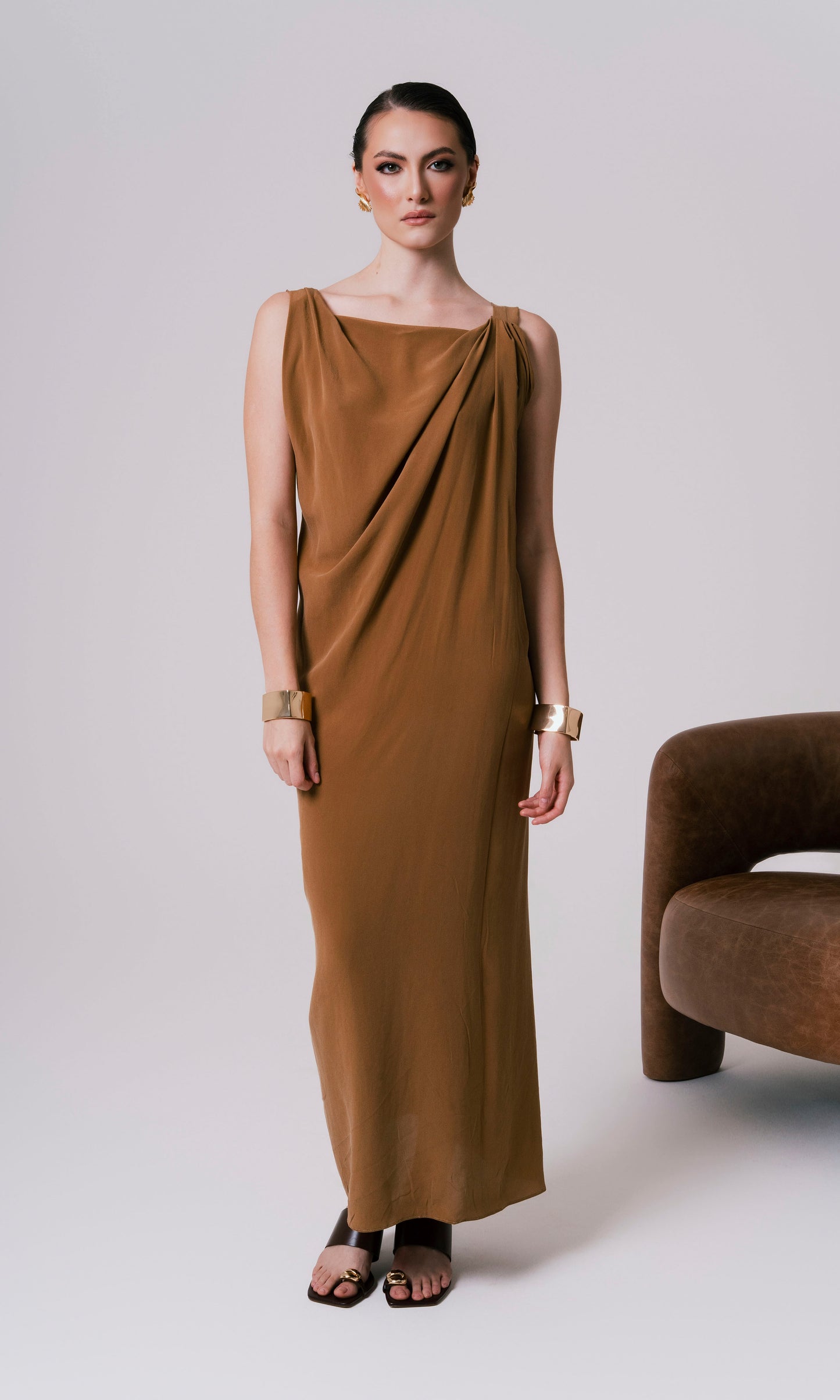 VESTIDO SLEEP MOULAGE SEDA