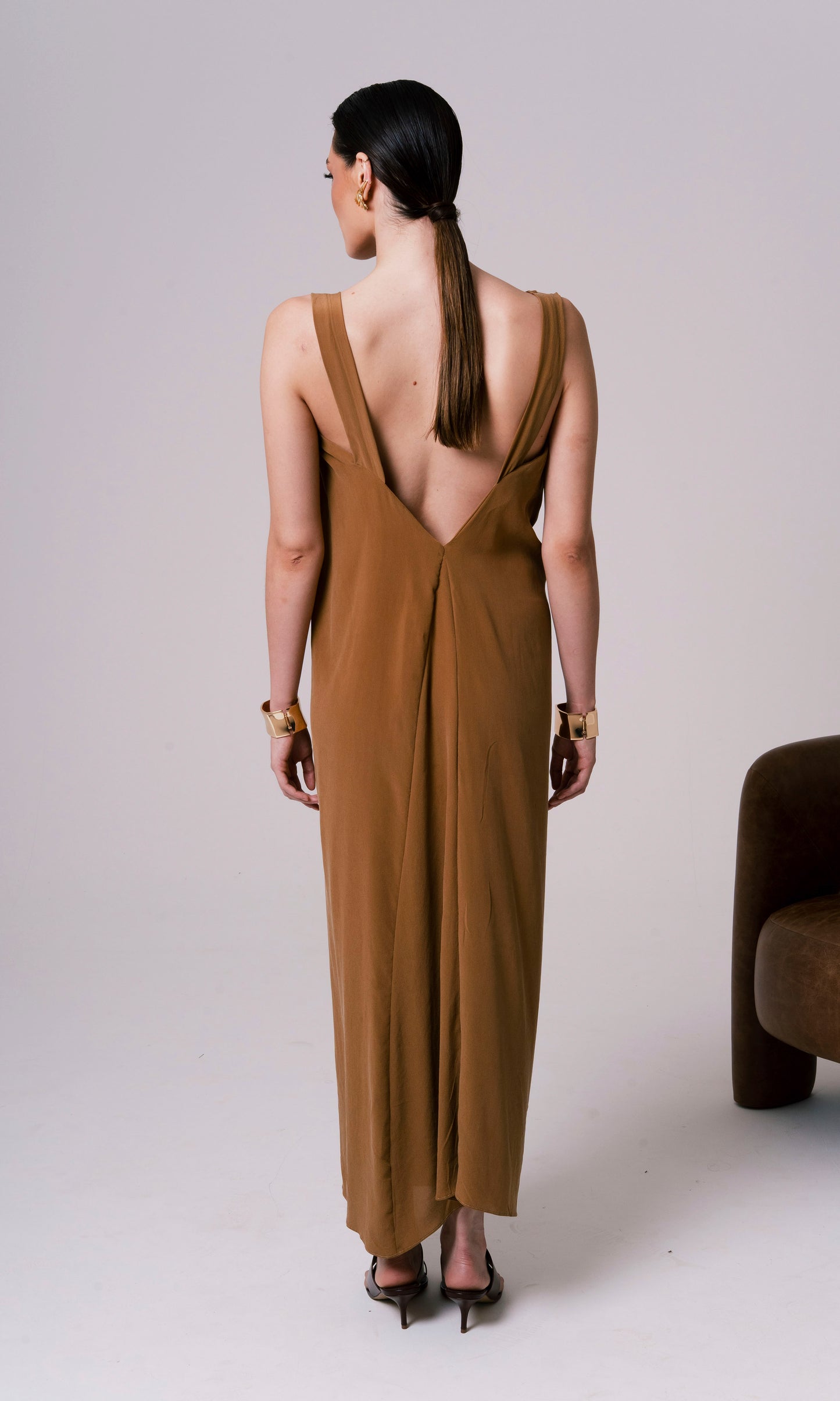 VESTIDO SLEEP MOULAGE SEDA