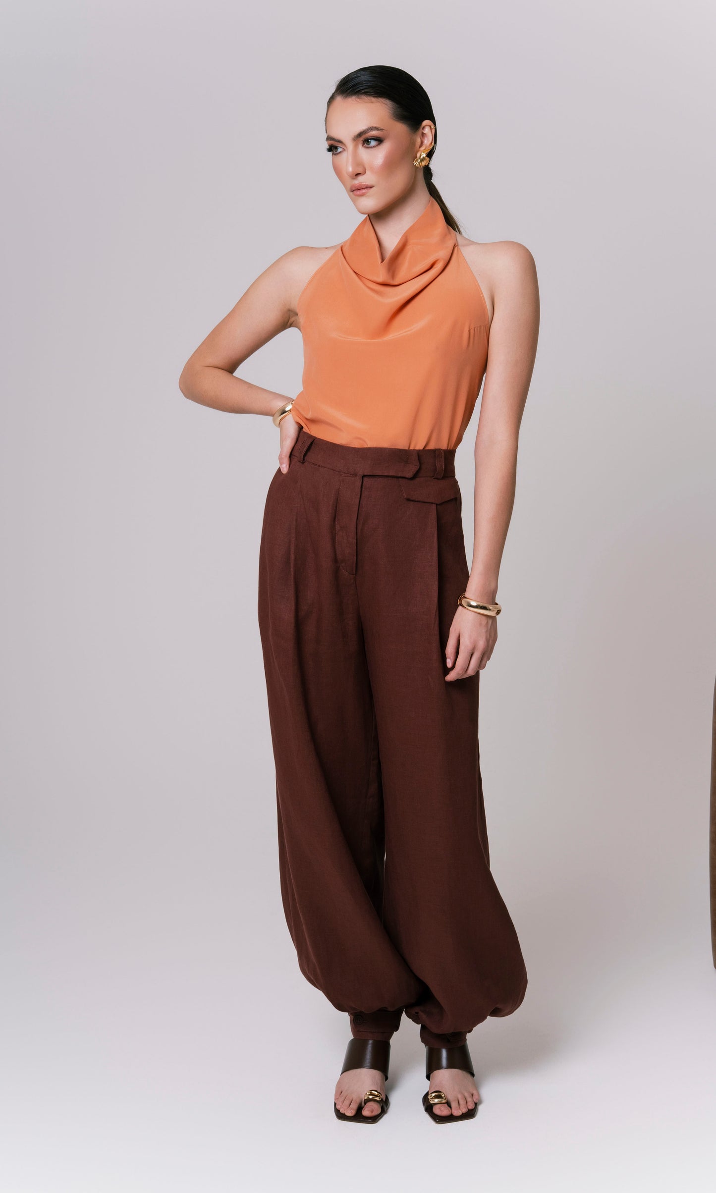 CALÇA BOMBER LINHO