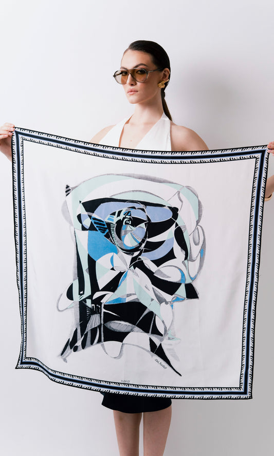 LENÇO CARRÉ A MÁSCARA