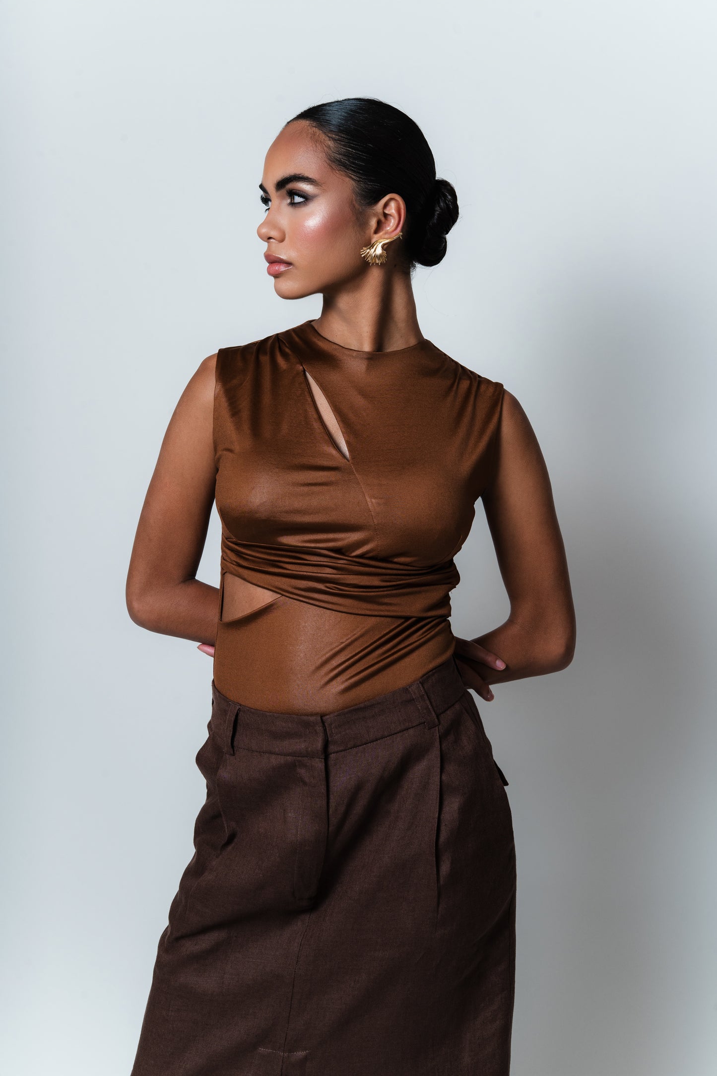 BLUSA RECORTES MALHA