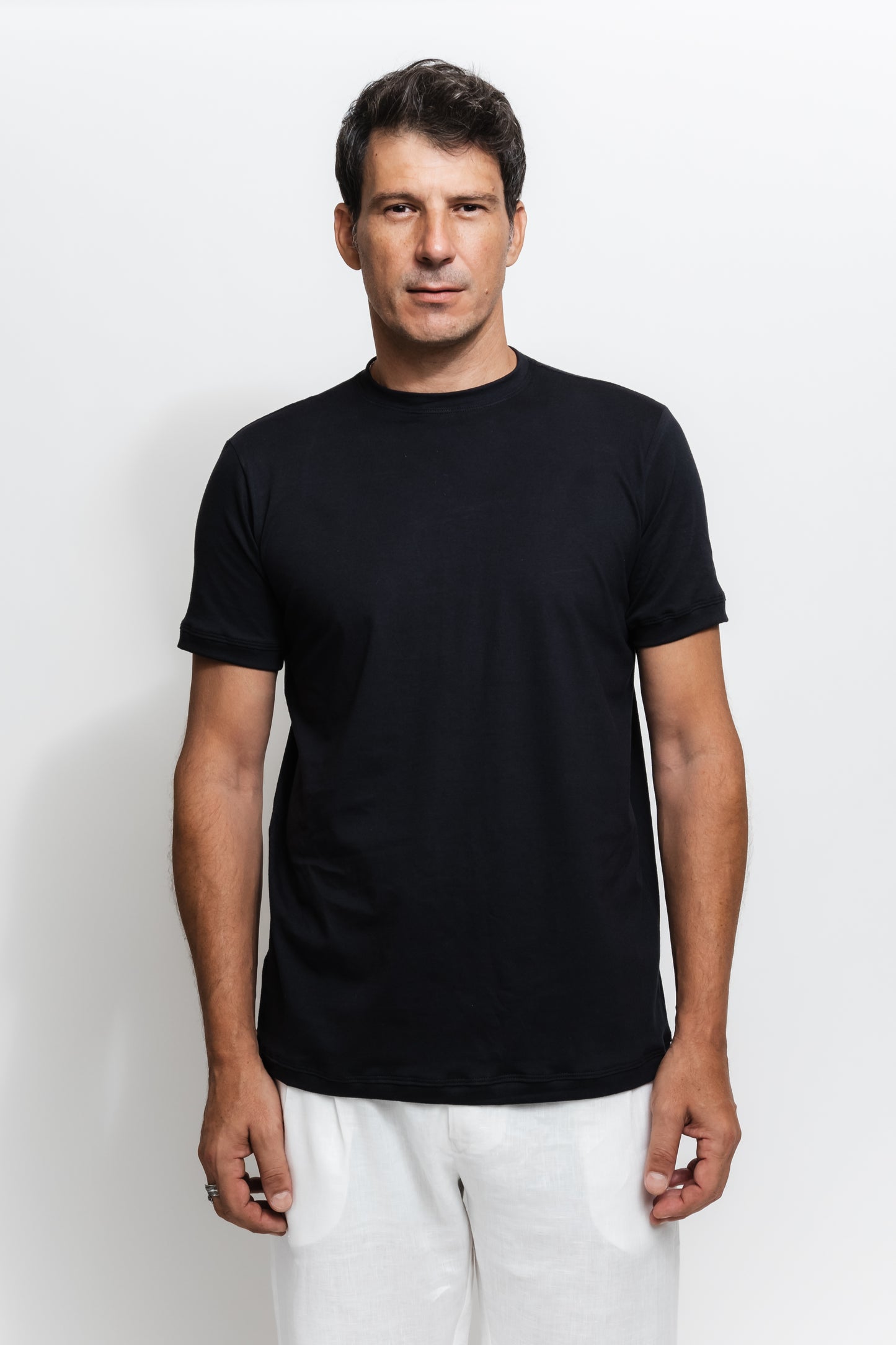 T-SHIRT CROCHÊ PRETA